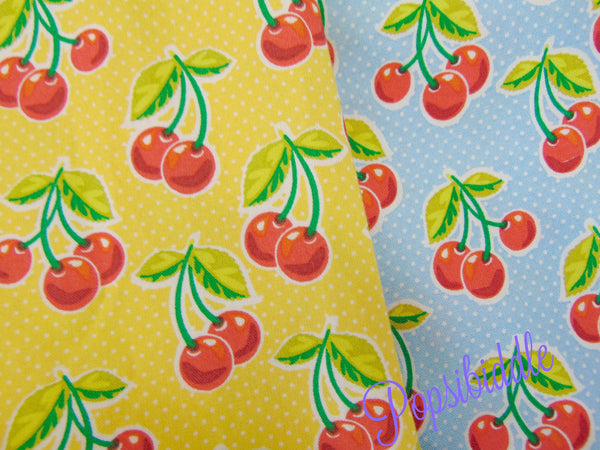 Cherries Jubilee Romper-Yellow