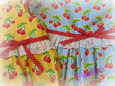 Cherries Jubilee Dress-Yellow